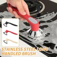 ราคา เครื่องขัดเหล็กหล่อที่มีประสิทธิภาพสแตนเลส Skillet ทําความสะอาดด้ามยาวซิลิโคนที่แข็งแกร่ง Chainmail Scrubber แปรงเหล็กหล่ออเนกประสงค์ SHOPQJC2931 (58001701076)