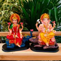 ราคา พระแม่ลักษมี และองค์พระพิฆเนศ ประทับนั่งพาหนะ สูง 17 ซม งานนำเข้าจากประเทศอินเดียปลุกเสกจากประเทศอินเดียโดยพราหมณ์ (22631802917)