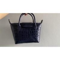 ราคา กระเป๋าหนังจระเข้แท้ ทรง Longchamp ใช้งาน1ครั้ง (12310165165)