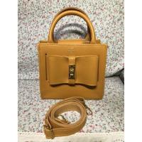 ราคา กระเป๋าสะพายข้าง สายหนัง สีเหลือง แบรนด์ LYN ไม่แท้ มือ 2 (9936136892)