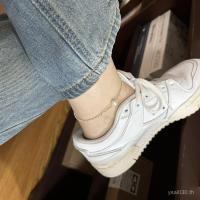 ราคา F4082 ไม่สม่ําเสมอหญิง 925 เครื่องประดับเท้าหลายไข่มุก High-End Niche หักเงินเงินสเตอร์ลิงสองหักเงินสร้อยข้อเท้า Handmade JZ2Z (42876925755)