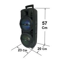 ราคา ลำโพงเสียงดี SKG ลำโพงบลูทูธ 8 นิ้ว x2ดอก 3000 W รุ่น AV-2010 BT8 สีดำ (25870565101)