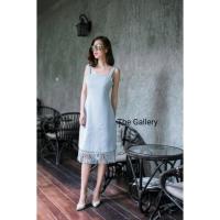 ราคา เดรส The Gallery สีขาว&สีฟ้าพาสเทล (409344142)