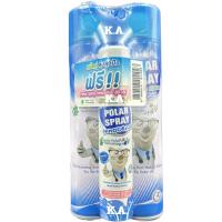 ราคา POLAR SPRAY 280 ML.แพ็คคู่2กระป๋องแถมPOLAR SPRAY INNOCENCE 80ML. 8454 (40672767829)