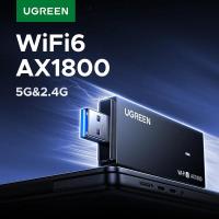 ราคา UGREEN อะแดปเตอร์ WiFi AX1800 WiFi6 5G & 2.4G Dual-band USB3.0 WiFi สําหรับ PC แล็ปท็อป Wifi เสาอากาศ USB Ethernet Receiver การ์ดเครือข่าย (43008528873)