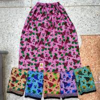 ราคา ผ้าถุงอาบน้ำเอวยางยืด ลายแฟนซี ผ้าคอตตอน 100% แบบสั้น (12499661469)