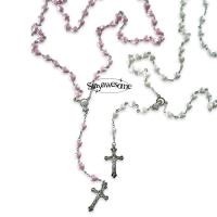 ราคา HEART ROSALIE สร้อยคอลูกปัดรูปหัวใจจี้ไม้กางเขน สร้อยไม้กางเขน 3 ทาง (29014585531)