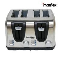 ราคา IMARFLEX เครื่องปิ้งขนมปัง 4 แผ่น รุ่น IF-374 เครื่องปิ้งขนมปัง สแตนเลส (6250361305)