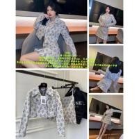 ราคา CC-7856 ชุดsetงานป้ายถุงซิป+ผ้ายีนส์ทอลาย [S-L] งานแบรนด์คุณภาพดีมาก (18963123715)