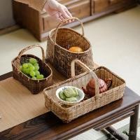 ราคา ตะกร้าเก็บผลไม้ขนมแฮนด์เมดตะกร้าไม้ไผ่สีม่วงตะกร้าเก็บชุดน้ําชาทอไม้ไผ่ตะกร้าสมัยเก่าตะกร้าไม้ไผ่โบราณตะกร้าขนาดเล็ก hz (49902188403)