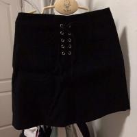 ราคา กระโปรงทรงเอสีดำมือสอง (8280961259)