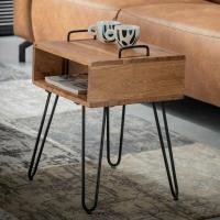 ราคา โต๊ะข้าง งานไม้แท้ทำสีเคลือบเรียบร้อย (29523215106)