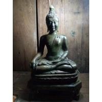 ราคา พระพุทธรูปสำริด พระเชียงแสน 3 ขา ปางมารวิชัย ถอดเกศ ถอดฐานได้ (29719076169)