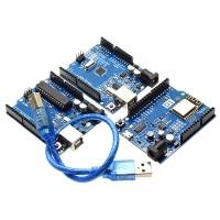 ราคา 1 ชุด UNO R3 อย่างเป็นทางการกล่อง ATMEGA16U2 / UNO + WiFi R3 MEGA328P ชิป CH340G สําหรับ Arduino UNO R3 Development Board WeMos ESP8266 (46602410290)