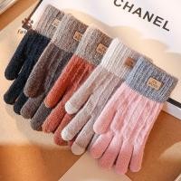 ราคา [แฟชั่น] ผู้หญิงอบอุ่นหนาถักถุงมือหน้าจอสัมผัสถุงมือผู้ชายผู้หญิงแฟชั่นฤดูใบไม้ร่วงฤดูหนาวให้อบอุ่นขี่เล่นสกีถุงมือกลางแจ้ง {ไทย} (29270211023)