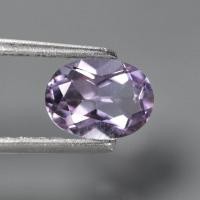 ราคา 0.95 ct พลอยแท้ พลอยดิบ อเมทิสต์ (Amethyst)สีม่วง ลาเวนเดอร์ ทรงไข่ (26624755235)
