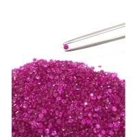 ราคา A013 - กลม 2 มิล พลอยทับทิมพม่าแท้ พลอยสวย เหลี่ยมสวย ไฟดี ราคากะรัตละ 780 บาท (10504379404)