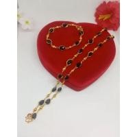 ราคา สร้อยคอ+ข้อมือพลอยสีนิล (21749492167)