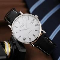 ราคา มือสอง99 ใหม่ Longines ดิสก์สีขาวโรมันสเกลอัตโนมัตินาฬิกาจักรกลสำหรับผู้ชาย (27971356739)
