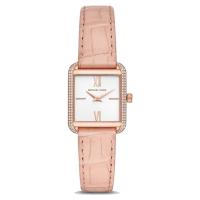 ราคา Michael Kors Women's Lake Pink/Rose Gold #MK2763 Size 24 x 30 mm ตัวเรือนสีโรสโกลด์ หน้าปัดขาว (7035074616)