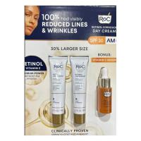 ราคา ครีม RoC Retinol Correxion Day Cream with SPF 30 & Vitamin C Serum ครีมรักษาริ้วรอยลึก ครีมต่อต้านริ้วรอย สำหรับกลางวัน (22127544690)