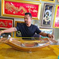 ราคา เรือแจว 100 ซม. เรือสำเภา เรือเศรษฐี ตกแต่งบ้าน ร้านค้า ค้าขาย ขนเงิน ขนทอง เข้าบ้าน ร้านค้า ธุรกิจ ของขวัญ เปิดร้านใหม่ (46701001490)