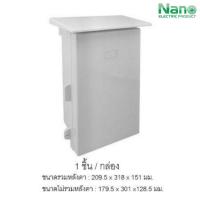 ราคา NANO ตู้กันน้ำพลาสติก มีที่กันฝน NANO-101W, NANO-101G (สีขาว , สีเทา) (15496314617)