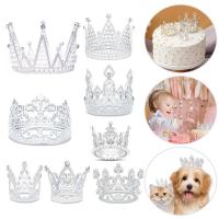 ราคา มงกุฏเค้กท็อปเปอร์,มินิมงกุฎสําหรับช่อดอกไม้เด็กเล็กเจ้าหญิงมงกุฎระยิบระยับโลหะราชินีมงกุฎสําหรับสาวเลดี้งานเลี้ยงวันเกิดเจ้าสาวแต่งงานตกแต่งเค้ก (29400221929)