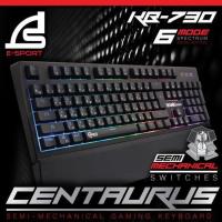 ราคา ส่งชัวร์ส่งไวSIGNO E-Sport KB-730 CENTAURUS SEMI-MECHANICAL GAMING KEYBORADรับประกันสินค้า2ปี (3762859639)