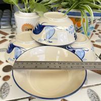 ราคา [5 ใบ] ชามโบราณตราไก่ 6“ ไก่บานชื่นน้ำเงิน/ต้นกล้วย/แดงชบา (40060024812)