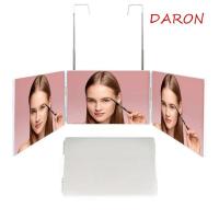 ราคา แดรอน กระจก 3 ทาง, กระจกจริงสามด้านกระจกแต่งหน้าสามพับ, ความสูงทนทานปรับ Telescoping Hooks แบบพกพาแขวนพับกระจกเครื่องมือความงาม (41477447453)