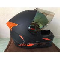 ราคา หมวกกันน็อค ID สีดำ-ส้ม (8825597305)