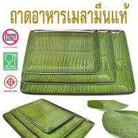 ราคา ถาดใบตอง ถาดใส่อาหาร ถาดอาหาร ถาดเมลามีน ลายใบตอง จานอาหาร เมลามีน ถาดเสริฟ 5 ขนาด (40001288495)