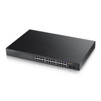 ราคา Zyxel (GS1900-24HP) L2 Smart Managed POE Switch 24 Port Gigabit 2 SFP, POE 24 Port 170W 3y. (5248087813)