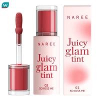 ราคา Naree นารี จูซซี่ แกลม ลิป ทินท์ 3ก. 02 โซ คิส มี (29576043687)