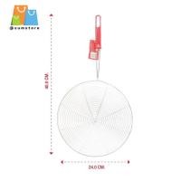 ราคา กระชอนด้ามไม้ 18 cm. ตักทอด อลูมิเนียม ด้ามไม้ 20ซม. กระชอนตักทอด 24 cm. (29156672652)