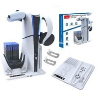 ราคา แท่นชาร์จพัดลมระบายความร้อน 6 ช่อง สําหรับ PS5 Slim Stand 2 Playstation5 Slim Console (22586787148)