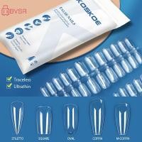 ราคา BVSR Matte Press On Nail Tips Soft Full Cover เล็บปลอมโลงศพแคปซูลเล็บปลอม American Gel X Capsule Nail Extension Art TH (46454241030)