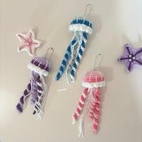 ราคา Jellyfish Keychainพวงกุญแจแมงกระพรุนไหมพรมพวงกุญแจไหมพรม (28062704324)