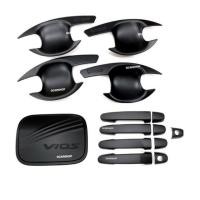 ราคา เบ้ารองมือเปิด+ครอบมือจับ+ฝาถัง VIOS วีออสปี 2007-2012 สีดำด้าน (9714050647)