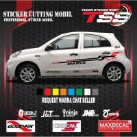ราคา สติ๊กเกอร์ติดรถ March สติ๊กเกอร์ติดรถ nissan March สติ๊กเกอร์แต่งรถ สติ๊กเกอร์วาริชั่น โมติฟ ตัวรถ (26523050649)