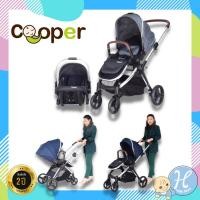 ราคา Cooper รถเข็นเด็ก All in One รถเข็นเด็ก กระเช้าคาร์ซีท รถเข็นเด็กสามารถเข็นได้สองฝั่ง รับประกัน2ปี (9494838982)