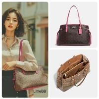 ราคา *ส่งด่วน* Coach แท้ มือหนึ่ง ตำหนิเบา DRAWSTRING CARRYALL IN SIGNATURE CANVAS (COACH F57842) (42176180438)