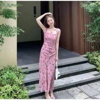 ราคา เดรสยาว เดรสสายเดี่ยว ผ้าชีฟอง (42901729130)