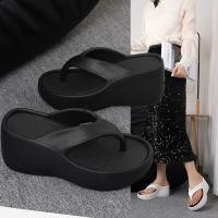 ราคา A222 รองเท้าแตะแบบสวมเสริมส้นสูง 3 นิ้ว รองเท้าEVA มี 2 สี (24777481848)