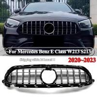 ราคา GT สไตล์กันชนหน้าย่างตาข่าย Grille สําหรับ Mercedes Benz E Class W213 S213 E200 E260 E300 E350 E400 E450 AMG 2020-2023 Facelift (46201243019)