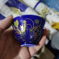 ราคา Sanqiu Cup Daming Chenghua Gold Son Docai Antique Court รั่วชาตกแต่งคอลเลกชัน (27023910952)