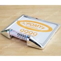 ราคา กรอบป้ายทะเบียน มอเตอร์ไซค์ [สี โครเมียม] พร้อม หลอด แคปซูล พรบ. กันน้ำ (2804303716)