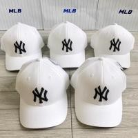 ราคา พร้อมส่ง‼️ หมวก NY สีขาว ปักโลโก้ดำ (ของแท้) ขนาดฟรีไซร้ (1963203750)