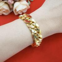 ราคา สร้อยข้อมือเลสใหญ่ น้ำหนัก 5 บาท สีทอง ยาว 7.5 นิ้ว สร้อยข้อมือทอง สร้อยแฟชั่น ทองไมครอน ทองชุบ ทองปลอม (11051040382)